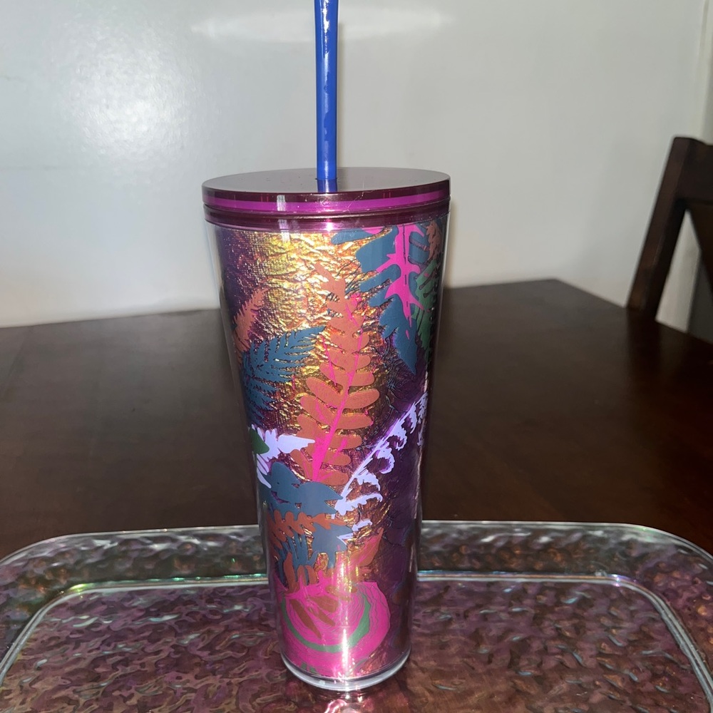 Starbucks mushroom foil design cup